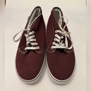 Vans Off the Wall - US 10.5 - maroon shoes like new